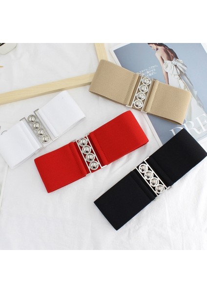 65 cm Yeni Moda Geniş Elastik Streç Kemer Siyah Deri Kemer Kadınlar Için Kuşak Kadın Etek Ceket Bel Aksesuarları (Yurt Dışından) modelleri