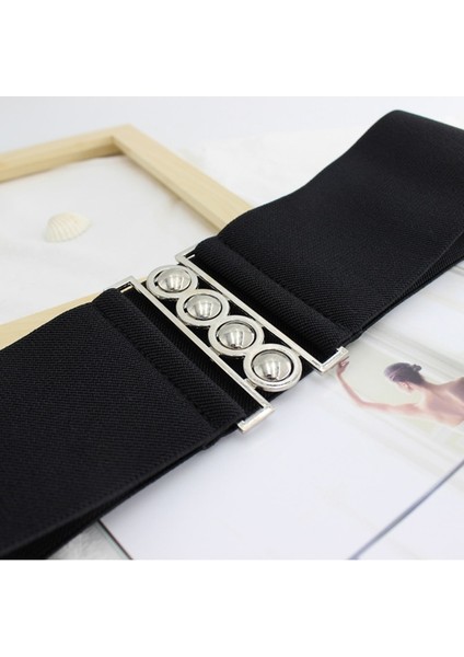 65 cm Yeni Moda Geniş Elastik Streç Kemer Siyah Deri Kemer Kadınlar Için Kuşak Kadın Etek Ceket Bel Aksesuarları (Yurt Dışından) indirimleri