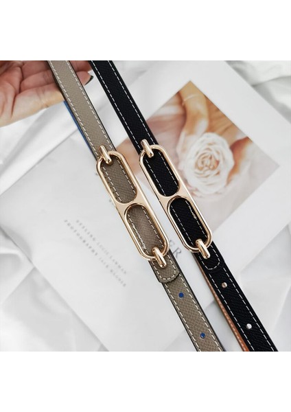 Lookloland Moda Kadın Kemer Çift Taraflı Giyen Ayarlanabilir Bel Kemeri Elbise Için Ince Kemer Tasarımcı Kemerler Giyim Aksesuarları Hediyeler (Yurt Dışından) fırsatları