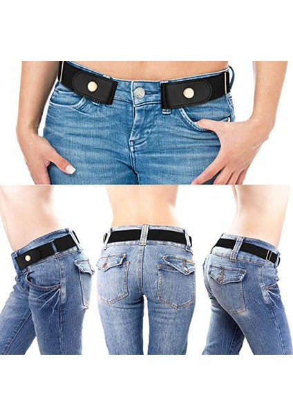 Erkekler Kadınlar Için 1 Adet Görünmez Hiçbir Toka Bel Kemeri Streç Elastik Tokasız Polyester/kauçuk Kemerler (Yurt Dışından) fiyatları