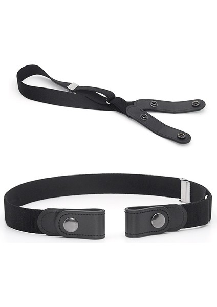 Evrensel 1 Inç Hiçbir Toka Streç Elastik Bel Tokasız Kemerler Jean Pantolon Elbiseler Kadın Erkek Kemer (Yurt Dışından) fiyatları