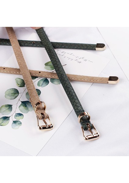 Lookloland Moda Yılan Desenli Ince Kemer Kadınlar Için Pin Toka Rahat Kemer Femal Tüm Maç Elbise Dekoratif Kemer (Yurt Dışından) modelleri