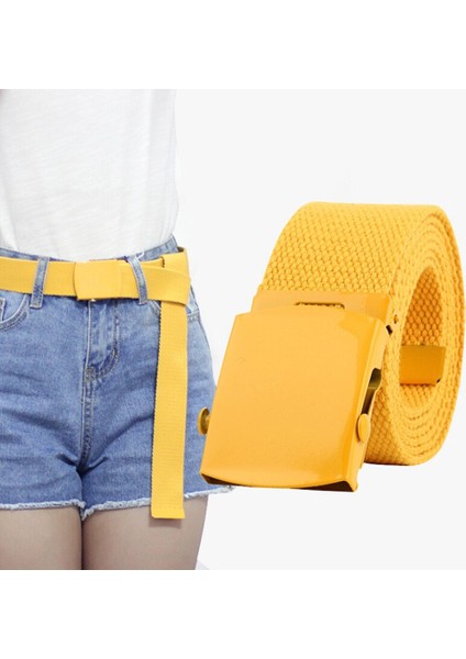 Trendy Moda Kemerler Kanvas Rahat Vahşi Dokuma Kemer Kanvas Kemer Erkek ve Kadın Kemerleri Gençlik Öğrenci Metal Olmadan Otomatik Toka (Yurt Dışından) modelleri