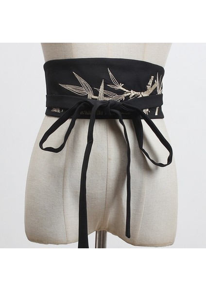 Lookloland Japon Nakış Vintage Stil Bel Kuşak Kadın Geniş Korse Yukata Elbise Aksesuarları Haori Obi Yukata Kemer (Yurt Dışından) modelleri