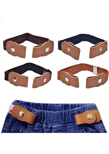 Loveshopping* Erkek Kız Toka Streç Kemer Kot Kemer Bel Kemeri Ayarlanabilir Çocuklar (Yurt Dışından)