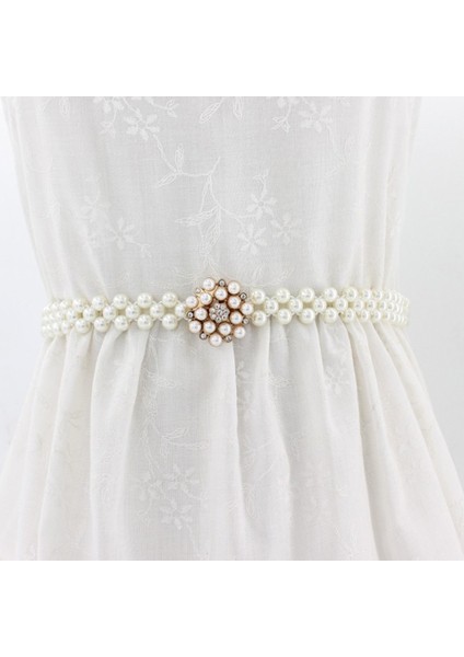 Kadın Inci Kemer Bel Kemeri Elastik Toka Inci Zincir Kemerler Kadınlar Için Elbise Kemeri Kristal Yaylar Bel Bandı Kemer Cinturon Mujer (Yurt Dışından) fırsatları