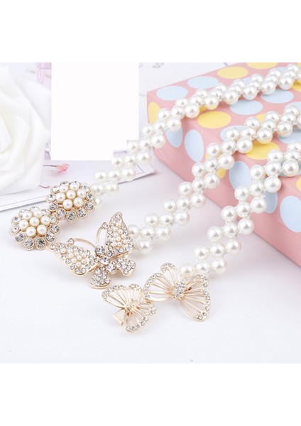 Kadın Inci Kemer Bel Kemeri Elastik Toka Inci Zincir Kemerler Kadınlar Için Elbise Kemeri Kristal Yaylar Bel Bandı Kemer Cinturon Mujer (Yurt Dışından) indirimleri