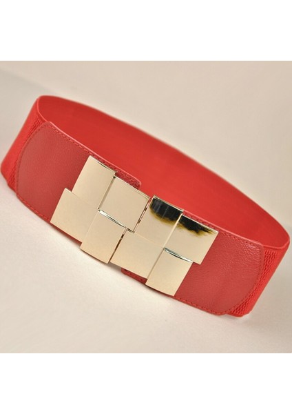 Kadın Geniş Kemer Kemer Çok Renkli Kare Tokalı Elbise Dekoratif Kemer Kadın Ince Elastik Kemer Yenı (Yurt Dışından) modelleri