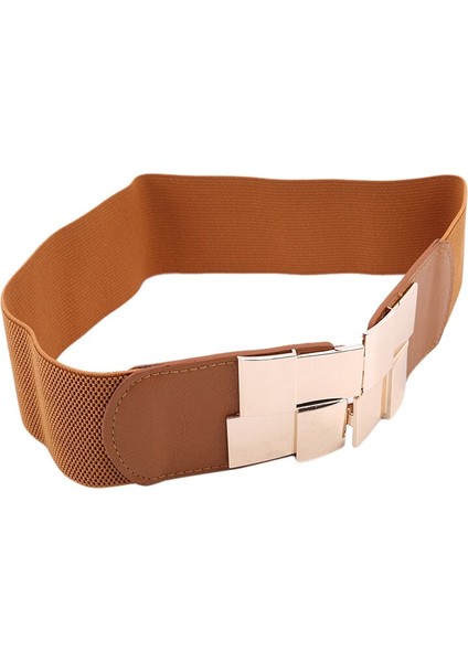 Kadın Geniş Kemer Kemer Çok Renkli Kare Tokalı Elbise Dekoratif Kemer Kadın Ince Elastik Kemer Yenı (Yurt Dışından) fırsatları
