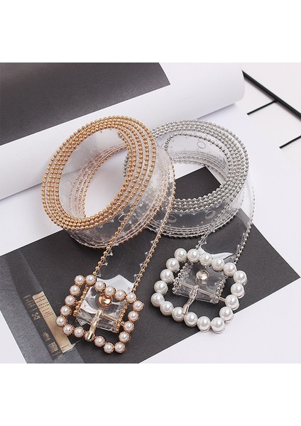 Kot Temizle Kemer Bayanlar Bel Kemerleri Kadınlar Için Şeffaf Beyaz Inci Kemer Tasarımcısı Cinturon Mujer Pvc Plastik Kemer (Yurt Dışından) modelleri