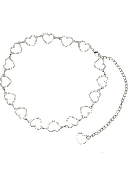 Moda Hip Hop Punk Kemer Kadınlar Için Metal Kalp Kalp Hollow Dekorasyon Kadın Bel Zinciri Tasarımcı Kemerler Kadınlar Yüksek Kalite (Yurt Dışından)