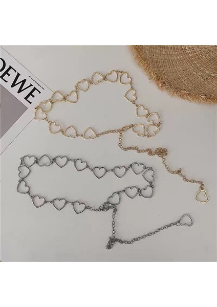 Moda Hip Hop Punk Kemer Kadınlar Için Metal Kalp Kalp Hollow Dekorasyon Kadın Bel Zinciri Tasarımcı Kemerler Kadınlar Yüksek Kalite (Yurt Dışından) fırsatları