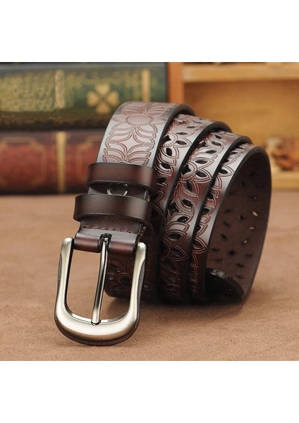 【happytree】 Kadınlar Için Hakiki Deri Kemerler Ikinci Katman Sığır Derisi Kadın Kemer Vintage Pin Toka Askı Kot (Yurt Dışından) fiyatları