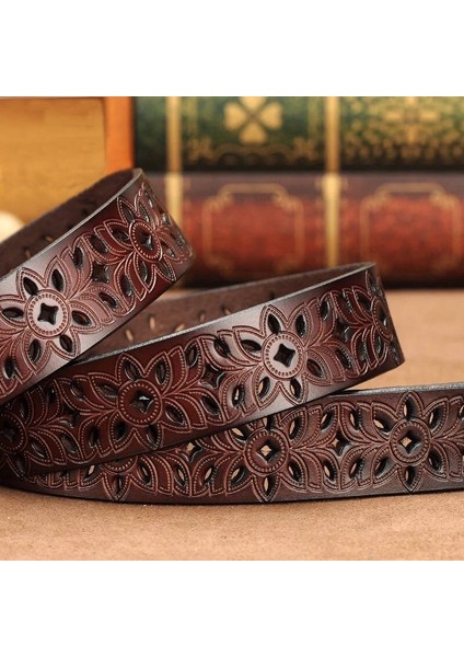 【happytree】 Kadınlar Için Hakiki Deri Kemerler Ikinci Katman Sığır Derisi Kadın Kemer Vintage Pin Toka Askı Kot (Yurt Dışından) modelleri