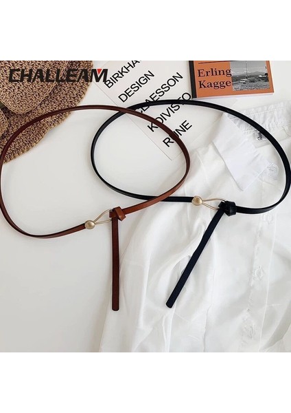 Kemer Kadın Ince Düğümlü Inek Derisi Moda Eşleşen Elbise Kore Tarzı Basit Tüm Maç Ceket Kazak Kemer Tasarımcısı Kemer X251 (Yurt Dışından) modelleri