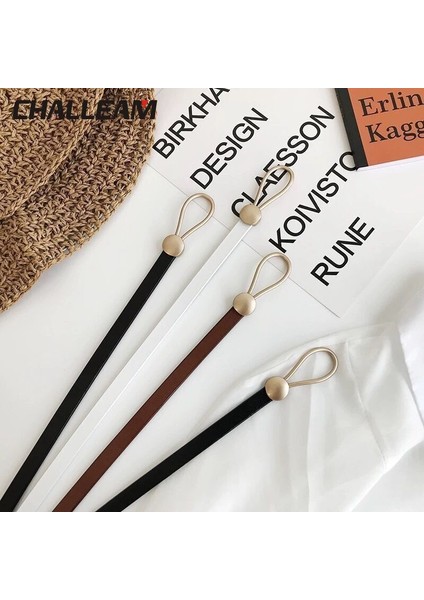 Kemer Kadın Ince Düğümlü Inek Derisi Moda Eşleşen Elbise Kore Tarzı Basit Tüm Maç Ceket Kazak Kemer Tasarımcısı Kemer X251 (Yurt Dışından) fırsatları