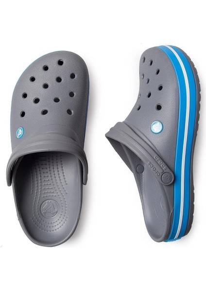 Crocband 11016-07W Unisex GRİ - MAVİ Sandalet&Terlik