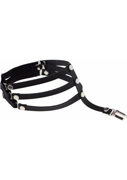 Moda Cosplay Askı Kemer Kız Harajuku Punk Gotik Jartiyer Bahis Kadın Elastik Perçinler Uyluk Bacak Halkası Jartiyer (Yurt Dışından) modelleri