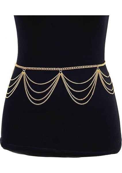 Yeni Bel Kemerleri Kadınlar Için Kemerler Için Artı Boyutu Elbiseler Için Kemer Zinciri Dekoratif Kemer Vücut Uzun Püskül Bel Zincir Kemer (Yurt Dışından) indirimleri