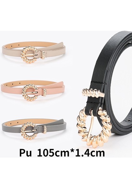 Yeni Retro Çiçek Altın Tokalı Kemer Kadın Moda Pu Pin Tokalı Kemerler Kadın Kot Elbise Marka Tasarım Kemer 2022 (Yurt Dışından) modelleri