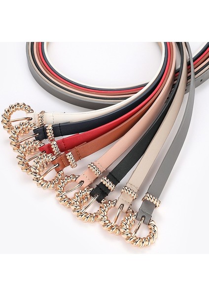 Yeni Retro Çiçek Altın Tokalı Kemer Kadın Moda Pu Pin Tokalı Kemerler Kadın Kot Elbise Marka Tasarım Kemer 2022 (Yurt Dışından) fırsatları