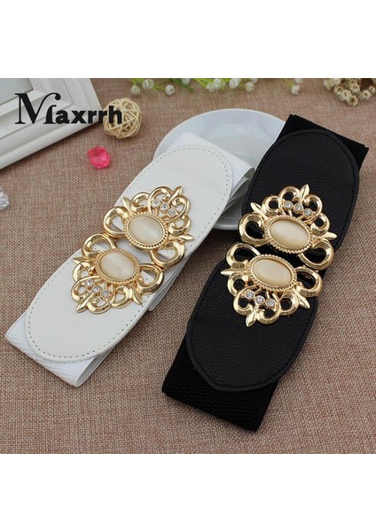 Kadın Bayan Retro Elastik Esnek Elbise Dar Bel Kemerleri Bandı Kırmızı Mavi Siyah Beyaz (Yurt Dışından) fiyatları