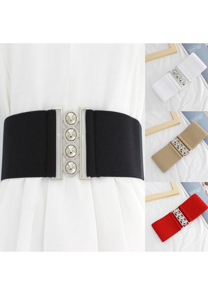 Lookloland Moda Kadın Retro Kemer Elastik Kemer Elbise Aksesuarları Kızlar Bel Mühür (Yurt Dışından) modelleri
