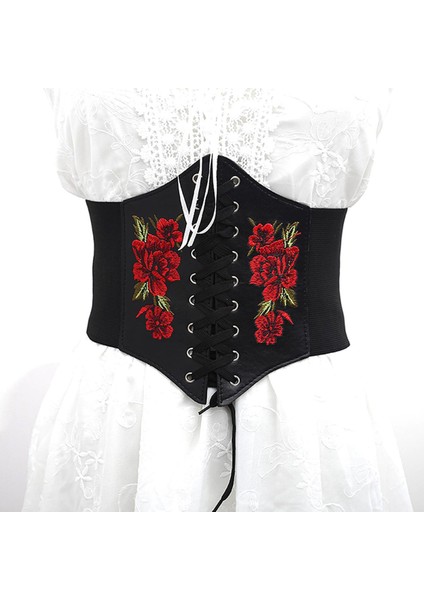 Loveshopping* Trend Kadın Vücut Şekillendirici Toka Geniş Kemer Bel Kemeri Underbust Korse Kemer (Yurt Dışından)