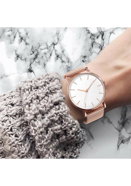 Kadın Saati Gül Altın Kadın Saati 2020 Kadın Örgü Kemer Ultra Ince Moda Relojes Para Mujer Lüks Kol Saatleri Reloj Mujer (Yurt Dışından) fırsatları