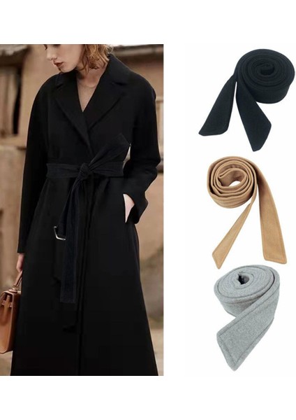 Moda Ceket Kazak Klasik Ceket Kemer Suni Yün Palto Kemer Yün Kuşak (Yurt Dışından) modelleri