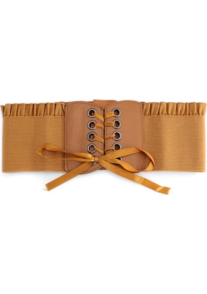 Underbust Korse Kadın Kemerler Şık Bel Bandı Elastik Süper Geniş Bayanlar Düz Renk Dantel Tasarım Retro Корсет Женский Винтаж (Yurt Dışından) modelleri