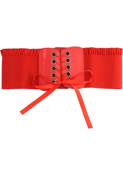 Underbust Korse Kadın Kemerler Şık Bel Bandı Elastik Süper Geniş Bayanlar Düz Renk Dantel Tasarım Retro Корсет Женский Винтаж (Yurt Dışından) fırsatları