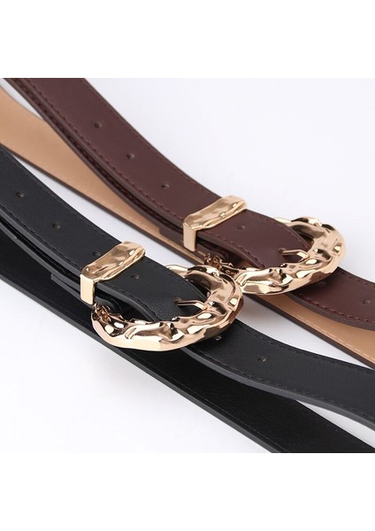 Kadın Moda Büyük Halka Daire Metal Tokalı Kemer Vahşi Kemer Bayanlar Eğlence Elbise Kot Için Geniş Deri Sapanlar Kemerler (Yurt Dışından) fırsatları