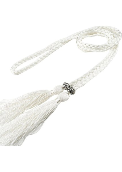 Yeni Kadın Bel Zinciri Düğümlü Bel Zinciri Elbise Yaz Dokuma Bel Halatı Çin Örgülü Tarzı Dokuma Püskül Kemer Düğümü Dekore (Yurt Dışından) fırsatları