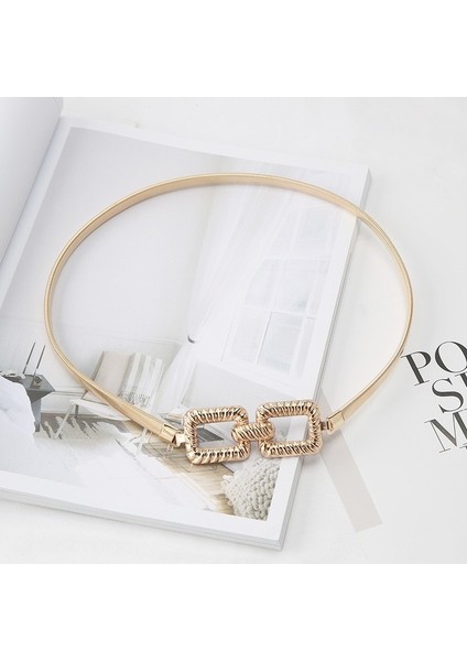 Zarif Kadın Kemer Basit Metal Bahar Ince Zincir Kemer Bayan Elbise Sıska Kemer Dekoratif Elastik Bel Zincir Kuşak (Yurt Dışından) fiyatları