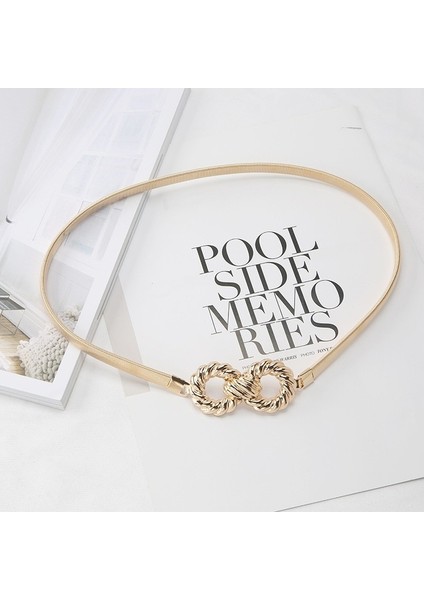 Zarif Kadın Kemer Basit Metal Bahar Ince Zincir Kemer Bayan Elbise Sıska Kemer Dekoratif Elastik Bel Zincir Kuşak (Yurt Dışından) indirimleri