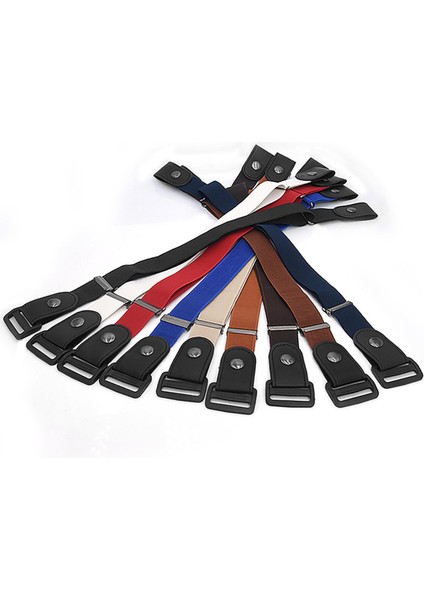 Kot Pantolon Için Tokasız Bel Kemeri Hiçbir Toka Streç Elastik Bel Kemeri Kadın Erkek Için Hiçbir Güçlük Görünmez Kemer Kolay Kemerler (Yurt Dışından)