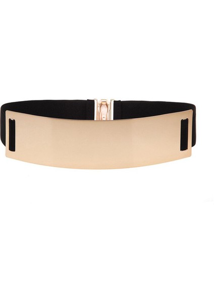 Lüks Kadın Kemer Metal Ayna Geniş Kadın Kemer Altın Gümüş Zincirler Bel Kemeri Bayan Elbise Ceket Kemer Ceinture Femme Cinturon Mujer (Yurt Dışından)