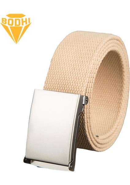 Bodhı Kanvas Kemer Zarif Dayanıklı Metal Toka Örgülü Bel Kemeri (Yurt Dışından)