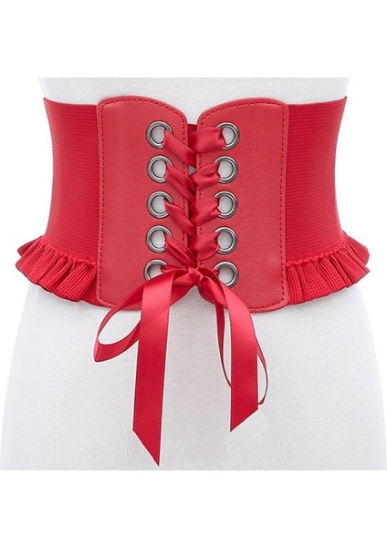 Kadınlar Geniş Korse Kemer Kemer Kadın Elastik Yüksek Bel Bandajlar Kuşak Kemerler Ceket Elbise Feminin Ceinture Kırmızı Korse Kemer (Yurt Dışından) modelleri