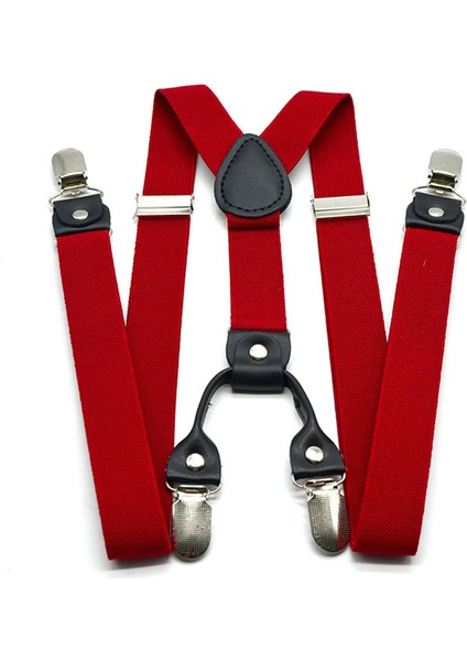 Raınıe Sean Kırmızı Erkek Jartiyer Parantez Katı Kadın Askı Pantolon 120 cm Pantolon Parantez 4 Klipler Elastik Erkek Askı Kemer (Yurt Dışından) fiyatları