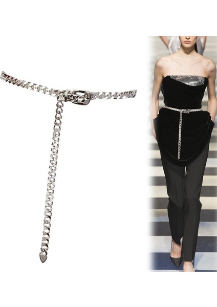 Kadın Moda Kemer Kalça Yüksek Bel Altın Gümüş Bel Zincir Elbise Kot Serin Kızlar Bayan Kemer Aksesuarları Vücut Zinciri Moda (Yurt Dışından) modelleri