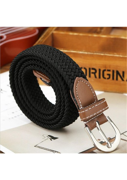 2019 Yeni Sıcak Erkek Moda Streç Örgülü Elastik Dokuma Kanvas Tokalı Kemer Kemer Bel Kemerleri Dokuma Kemer (Yurt Dışından)