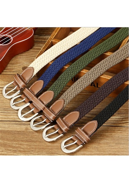 2019 Yeni Sıcak Erkek Moda Streç Örgülü Elastik Dokuma Kanvas Tokalı Kemer Kemer Bel Kemerleri Dokuma Kemer (Yurt Dışından) indirimleri