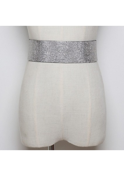 Lookloland Kadın Geniş Kemer Kuşağı Elbise Için Elastik Kemer Gelin Kemerleri Kadın Zarif Bel Kemeri Rhinestones Kristal Moda Polyester (Yurt Dışından) fiyatları