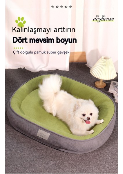 Köpek Kulübesi Sıcak Çıkarılabilir ve Yıkanabilir Köpek Yatağı Kedi Yuvası Dört Mevsim Minderi Evcil Hayvan Yatağı Kedi Yatağı (Yurt Dışından)