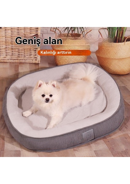 Köpek Kulübesi Sıcak Çıkarılabilir ve Yıkanabilir Köpek Yatağı Kedi Yuvası Dört Mevsim Minderi Evcil Hayvan Yatağı Kedi Yatağı (Yurt Dışından)