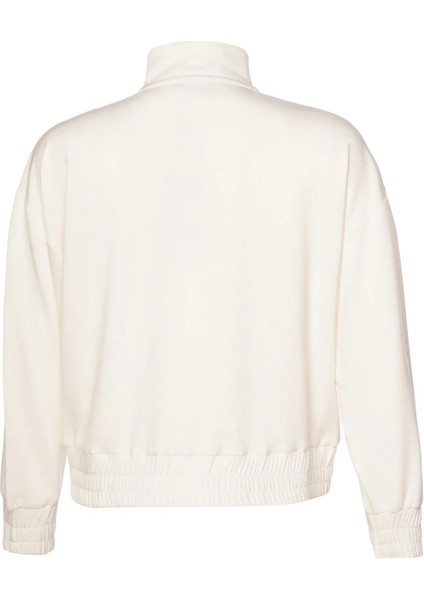 Sabrına Zıp Kadın Fermuarlı Ceket Dik Yaka Rahat Kesim Türkiye Menşeli