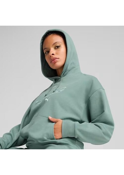 Scrıpt Comfort Hoodie Green Moon fiyatları