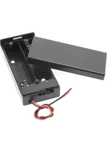 Pil Yuvası 2 Li Kapaklı Switchli (Aa) (IC-233C) (4172)
